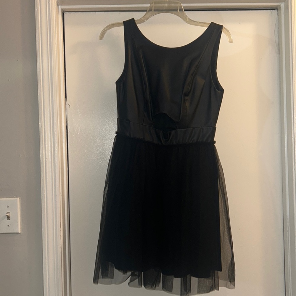 Short Black Puffy Dress
